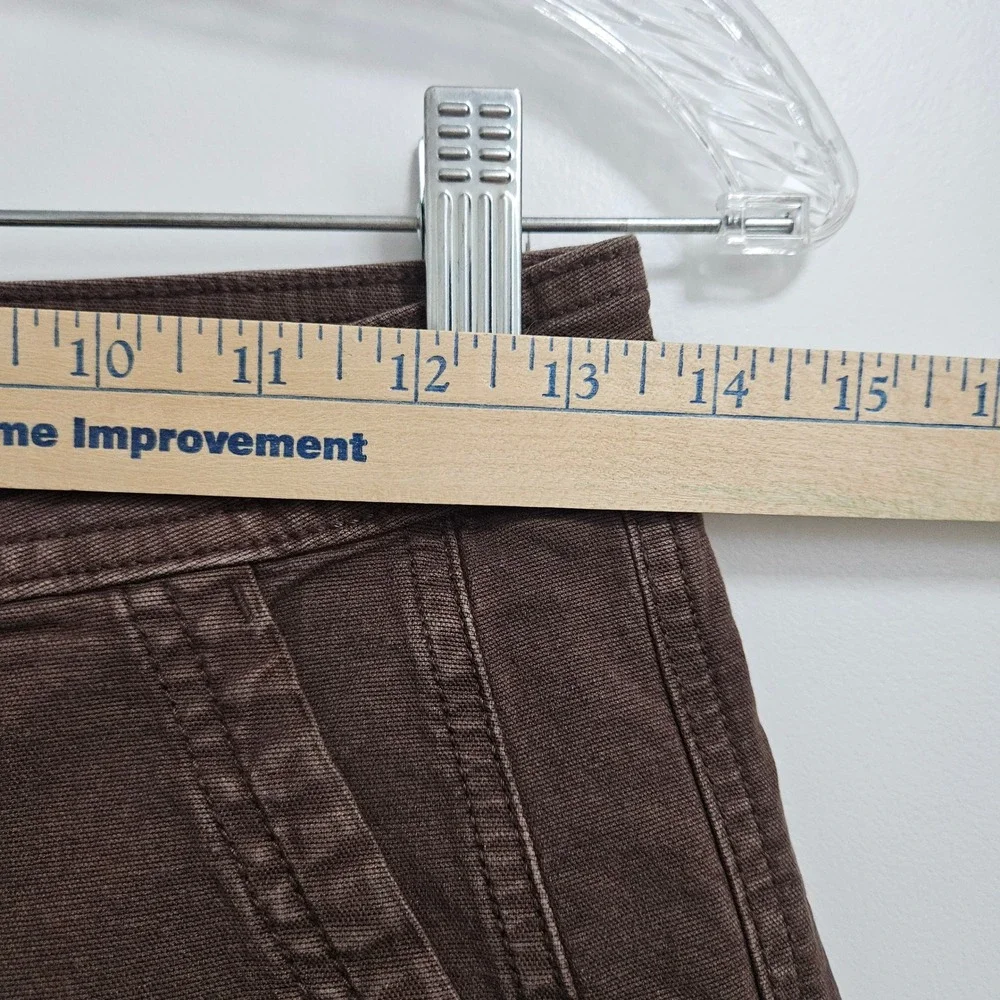 American Eagle Pants Women 0 Brown Stovepipe Stretch Cinch Back Utility Trousers